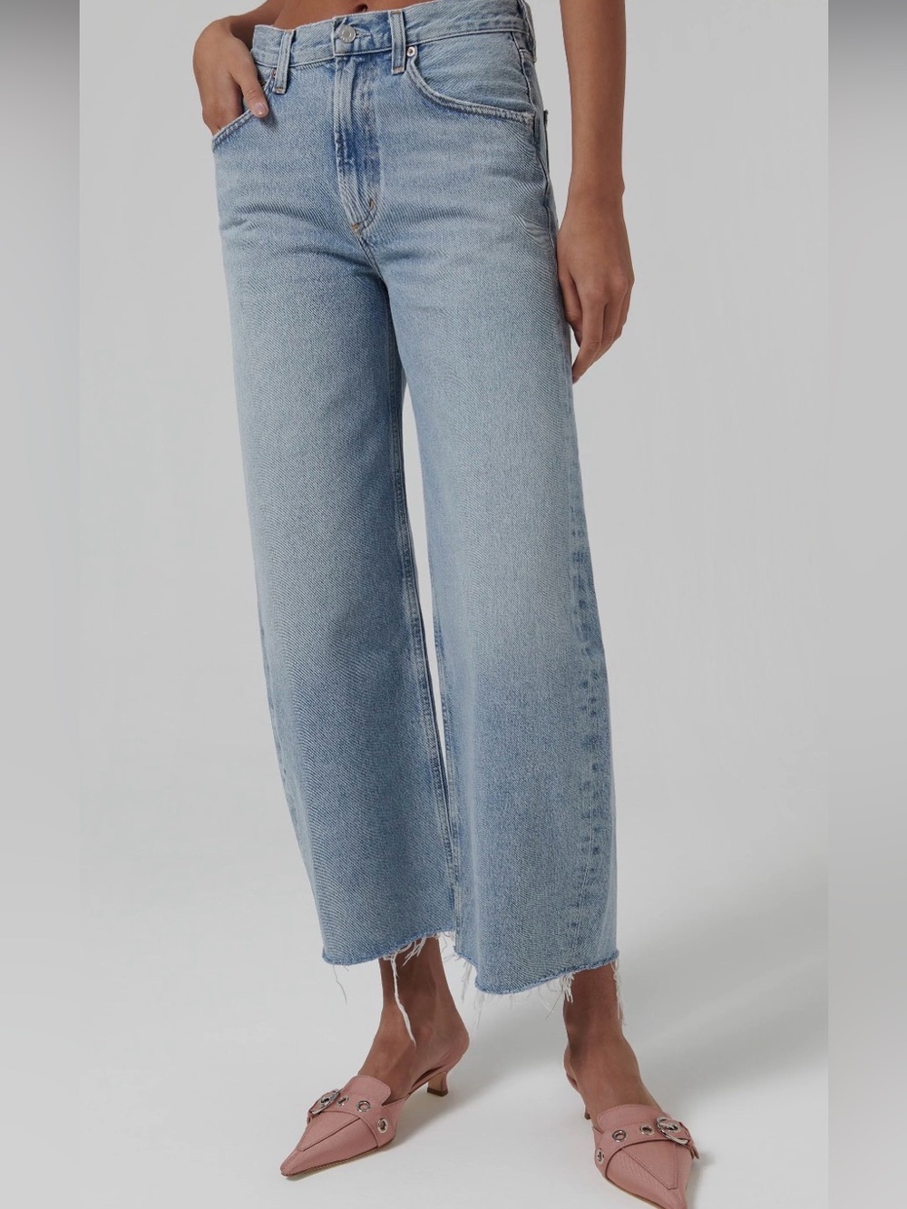 Agolde Low Curve Fray Jeans in Force